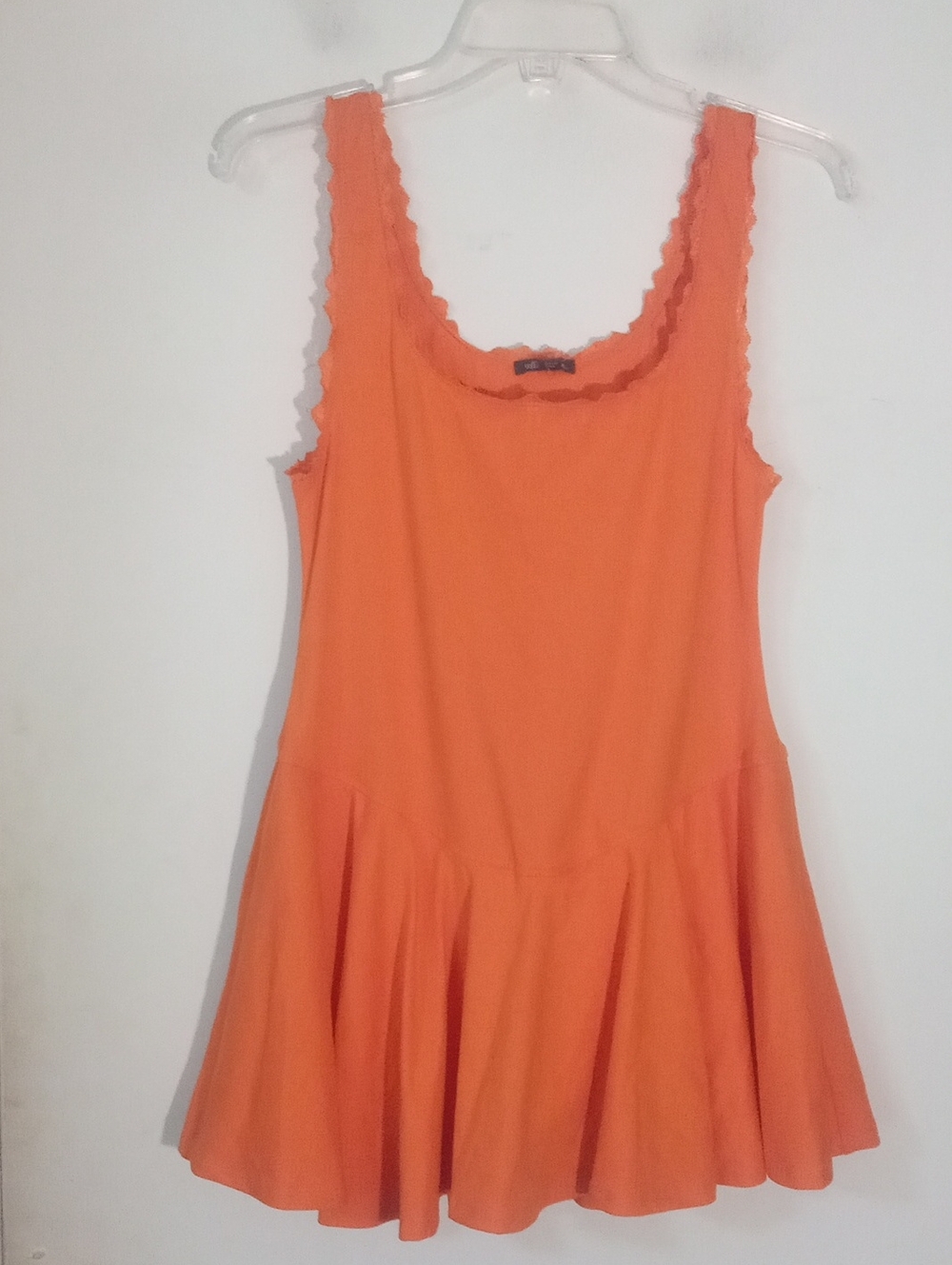 * Wild Fable Orange  Casual Scoop Neck Dress Skirt Medium NWT $30 Shorts Attache